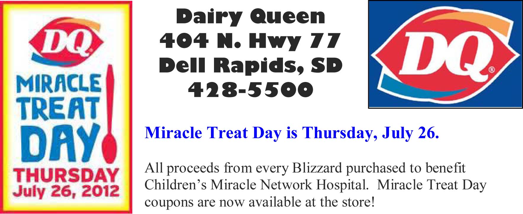 Dairy Queen Miracle Treat Day Big Sioux Media
