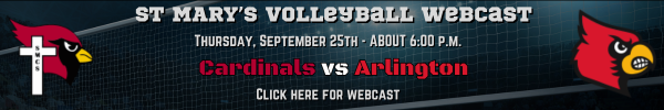 St Mary Volleyball Webcast - Sept 25th