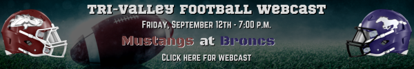 Tri-Valley Football Webcast - Sept 12th