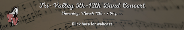 Tri-Valley 5th-12th Grade Band Webcast - March 12th