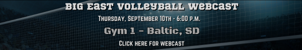 Big East Volleyball Webcast - Gym 1 - Sept 10th